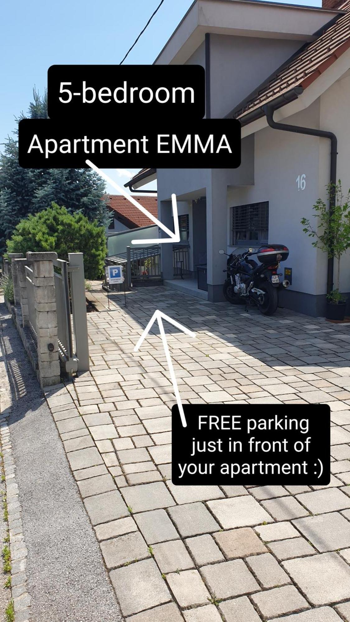 Apartment Emma Ljubljana - Free Parking, Ac, Wifi ภายนอก รูปภาพ